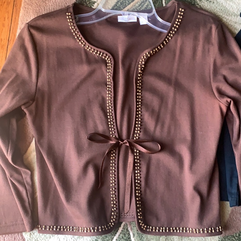 Handed Beaded Cardigans - Picture 6 of 7